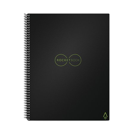 Rocketbook Core Smart Notebook, Medium/College Rule, Black Cover, 11 x 8.5, 16 Sheets EVR2-L-RC-A